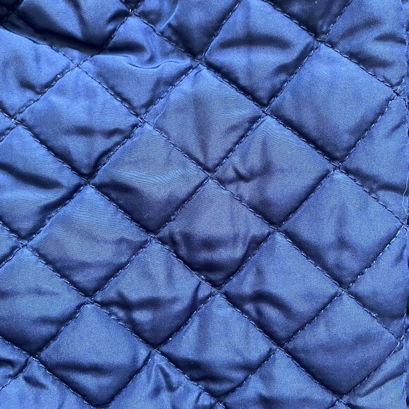 First Impressions 3-6M Navy Quilted Jacket 100% Cotton Lined EUC Baby - Picture 15 of 16